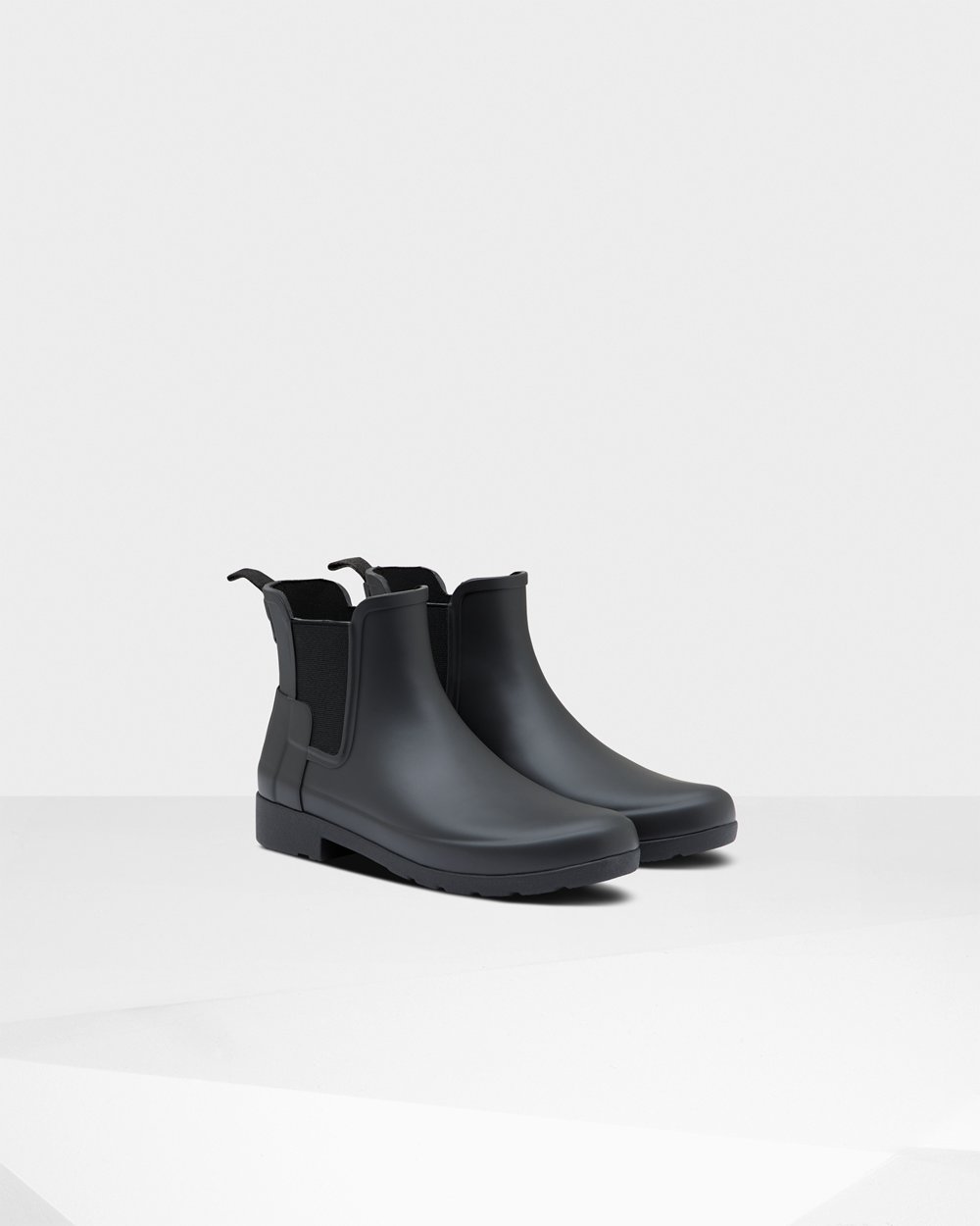 Chelsea Boots Dames - Hunter Refined Slim Fit - Zwart - 35FTPUJYL